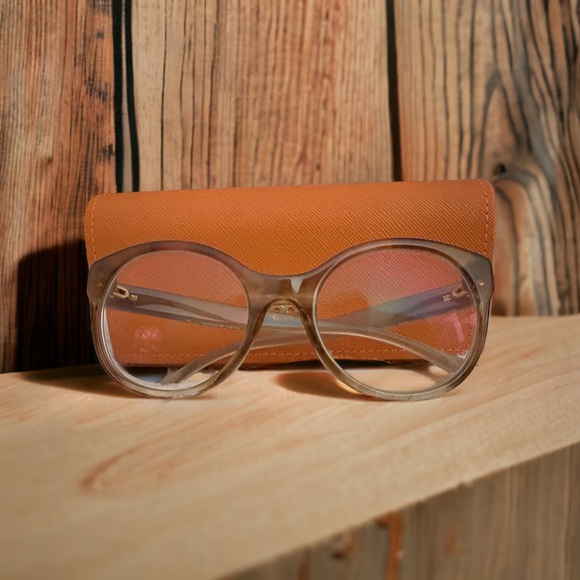 TORY BURCH TY2086 ROUND CAT EYE GLASSES FRAMES ORIGINAL CASE LIGHT TORTOISE - Picture 3 of 5